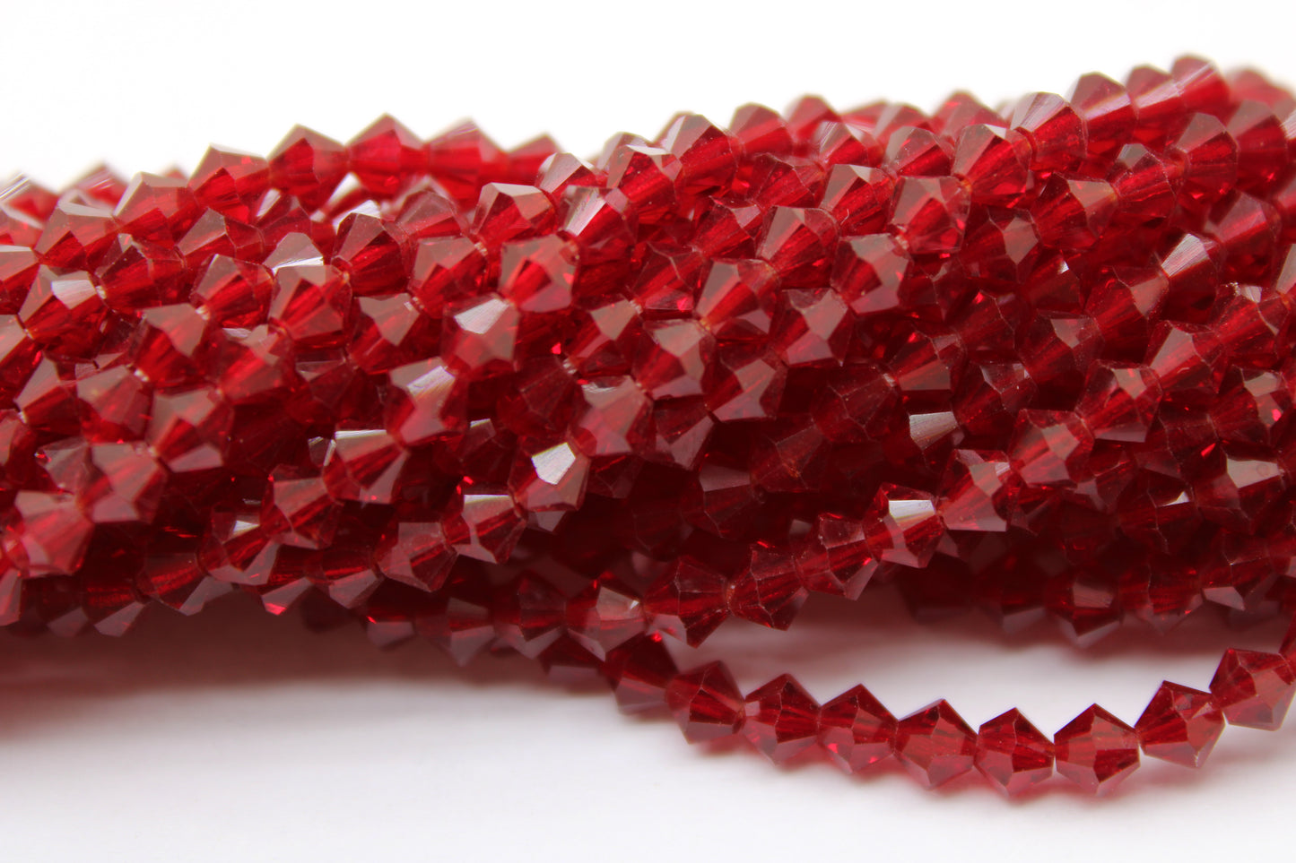 4mm Czech Crystal Bicone Beads, Embroidery Material, Jewelry supply, Indian siam