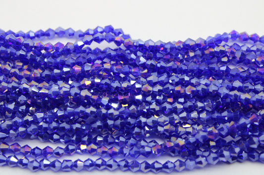 4mm Crystal Bicone Beads, Embroidery Material, Jewelry supply, Sapphire AB