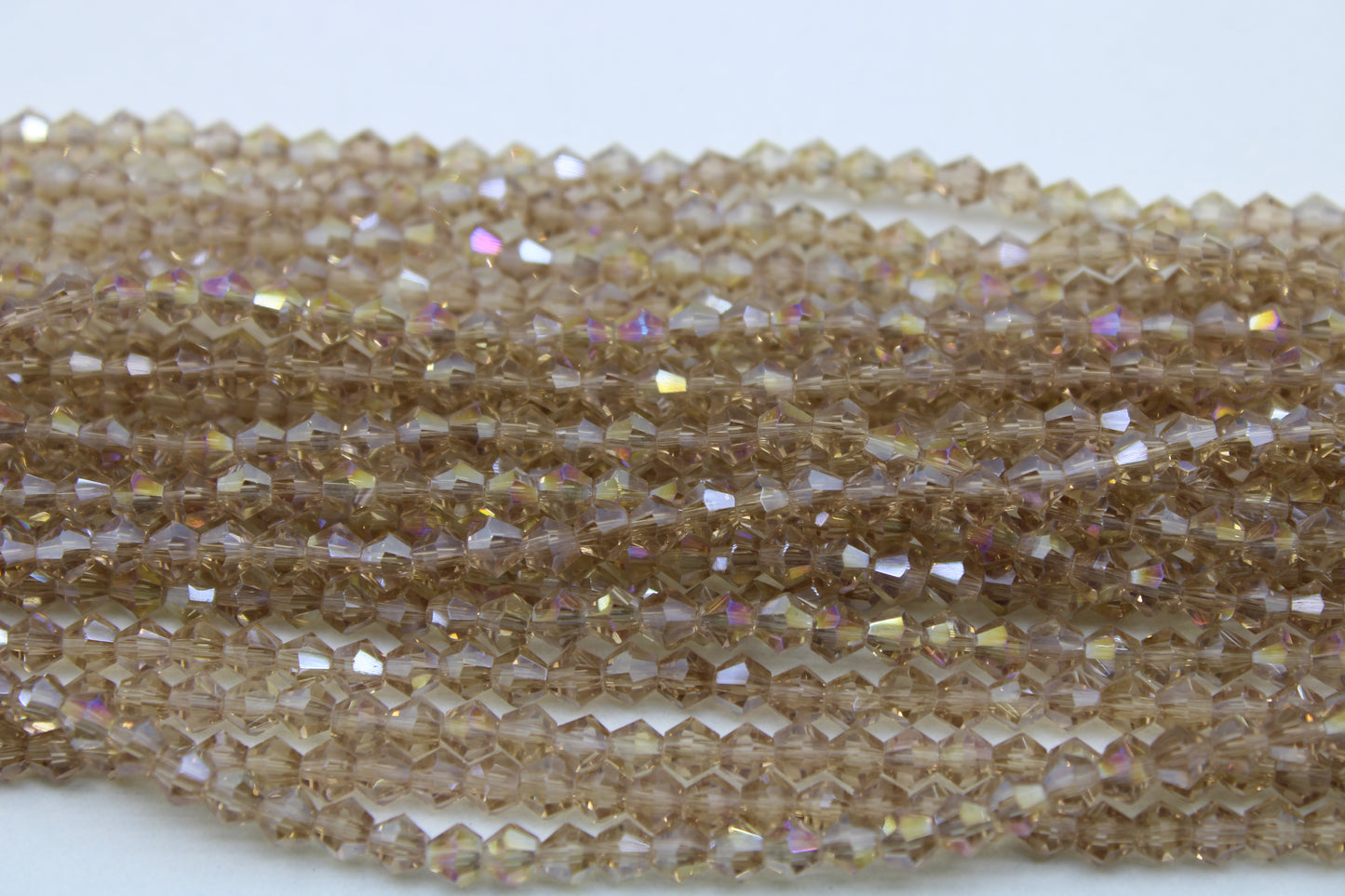 4mm Crystal Bicone Beads, Embroidery Material, Jewelry supply, Crystal Honey AB