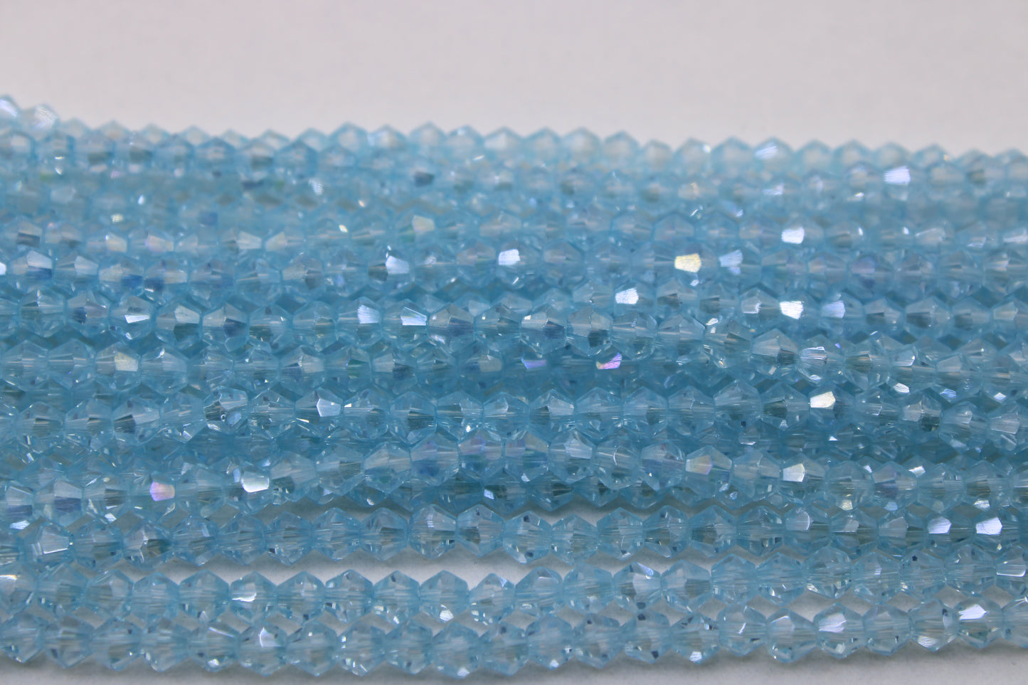 4mm Crystal Bicone Beads, Embroidery Material, Jewelry supply, Aquamarine AB