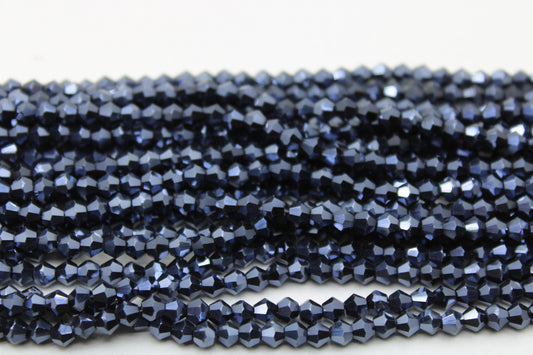 4mm Crystal Bicone Beads, Embroidery Material, Jewelry supply, Hematite