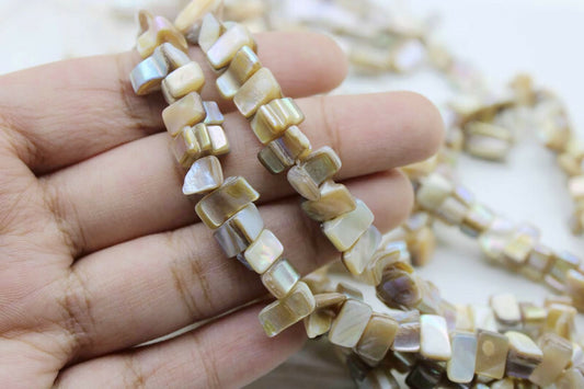 Mother Of Pearl Beads, Chip 8mm, 1 Strand, Irregular Natural Shell Beads