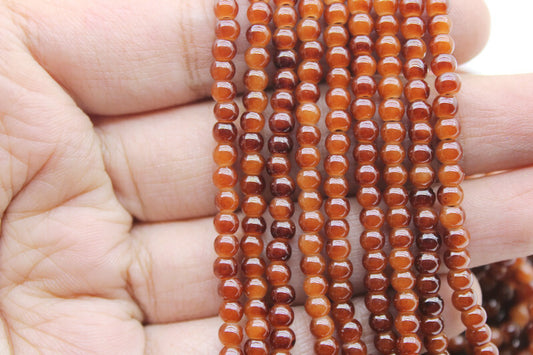 3 mm Brown Glass Beads | High-Quality Beads for Embroidery and Jewelry Making