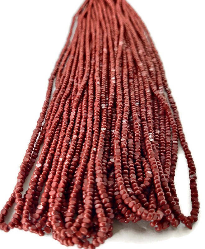 11/0 Charlotte true Cut Beads Reddish Brown (2 Perfect Facets) 10/20/50/250/500 Grams, Embroidery Material, Jewelry Supply, Vintage Premium True Cuts, 93310