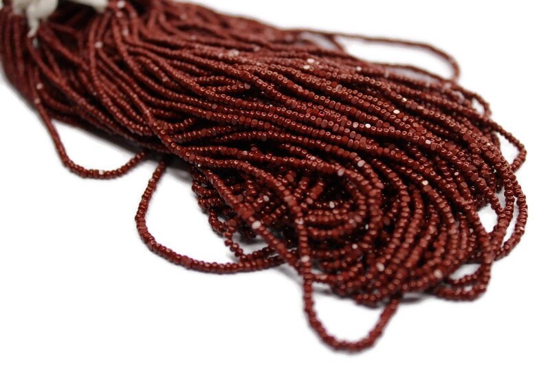 11/0 Charlotte true Cut Beads Reddish Brown (2 Perfect Facets) 10/20/50/250/500 Grams, Embroidery Material, Jewelry Supply, Vintage Premium True Cuts, 93310