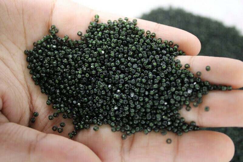 11/0 Charlotte true Cut Beads Tr. Olivine (2 Perfect Facets) 10/20/50/250/500 Grams, Embroidery Material, Jewelry Supply, Premium True Cuts, 50290