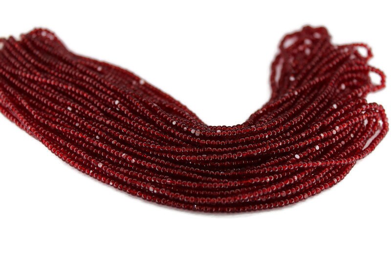 11/0 Charlotte true Cut Beads Transparent D. Red (2 Perfect Facets) 10/20/50/250/500 Grams. Embroidery Material, Jewelry Supply, Premium True Cuts, 90120