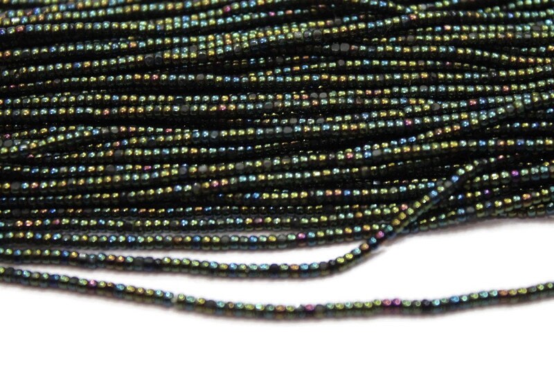 13/0 Charlotte Cut Beads, Iris Green, 1/3/5 Hanks, Miyuki Seed Beads, Embroidery Beads, Craft Supply, Jewelry Findings, 3006.