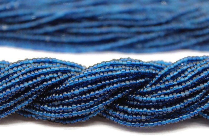 11/0 Charlotte True Cut Beads Tr. Montana blue (2 Perfect Facets) 10/20/50/250/500 Grams, Embroidery Material, Jewelry Supply, Premium True Cuts, 60100