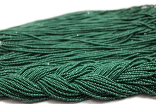 13/0 Charlotte Cut Beads, Op. Light Emerald, 1/3/5 Hanks, Preciosa Ornella Beads, Embroidery Beads, Craft Supply, Jewelry Findings, 53270.