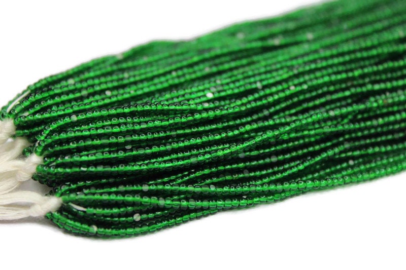 11/0 Charlotte true Cut Beads Transparent green (2 Perfect Facets)10/20/50/250/500 Grams, Embroidery Material, Jewelry Supply, Premium True Cuts, 50100