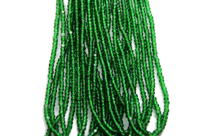 11/0 Charlotte true Cut Beads Transparent green (2 Perfect Facets)10/20/50/250/500 Grams, Embroidery Material, Jewelry Supply, Premium True Cuts, 50100