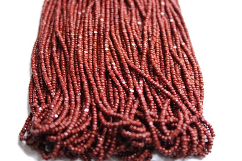 11/0 Charlotte true Cut Beads Reddish Brown (2 Perfect Facets) 10/20/50/250/500 Grams, Embroidery Material, Jewelry Supply, Vintage Premium True Cuts, 93310