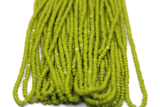 11/0 Charlotte true Cut Beads Opaque Olive Green (2 Perfect Facets) 10/20/50/250/500 Grams, Embroidery Material, Jewelry Supply, Premium True Cuts, 53430