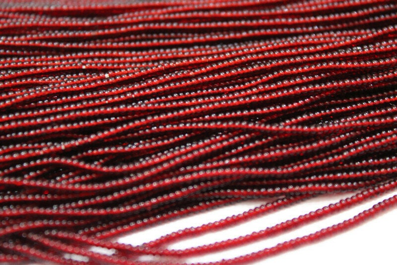 13/0 Preciosa Seed Beads, Tr. Dark Red, 1/3/5 Hanks, Czech Seed Beads, Embroidery Beads, Craft Supply, Jewelry Findings, 90120