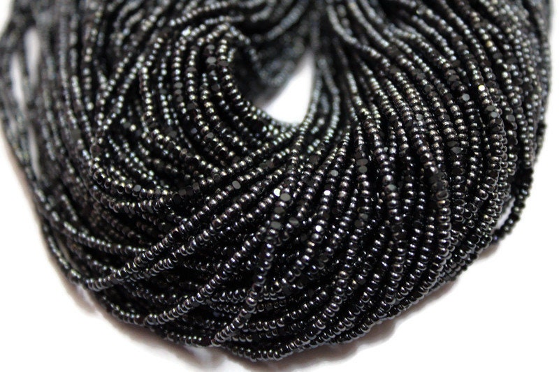 13/0 Charlotte True Cut Beads, Hematite Luster (2 Perfect Facets) 5/10/20/50/250/500 Grams, Embroidery Material, Jewelry Supply,Vintage Premium True Cuts