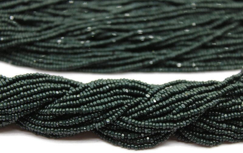 11/0 Charlotte true Cut Beads Op Dark Emerald (2 Perfect Facets)10/20/50/250/500 Grams, Embroidery Material, Jewelry Supply, Premium True Cuts, 53270