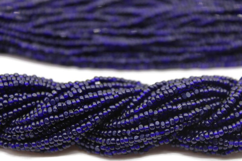 11/0 Charlotte true Cut Beads Tr. Navy Blue (2 Perfect Facets) 10/20/50/250/500 Grams, Embroidery Material, Jewelry Supply, Vintage Premium True Cuts, 30110