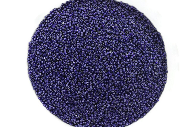 11/0 Charlotte true Cut Beads Tr. Navy Blue (2 Perfect Facets) 10/20/50/250/500 Grams, Embroidery Material, Jewelry Supply, Vintage Premium True Cuts, 30110