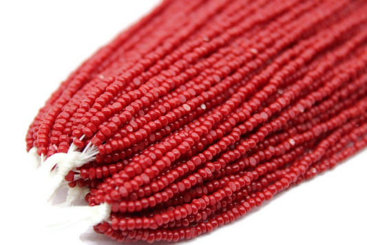 11/0 Charlotte true Cut Beads Op. Dark Red (2 Perfect Facets) 10/20/50/250/500 Grams, Embroidery Material, Jewelry Supply, Vintage Premium True Cuts, 93210