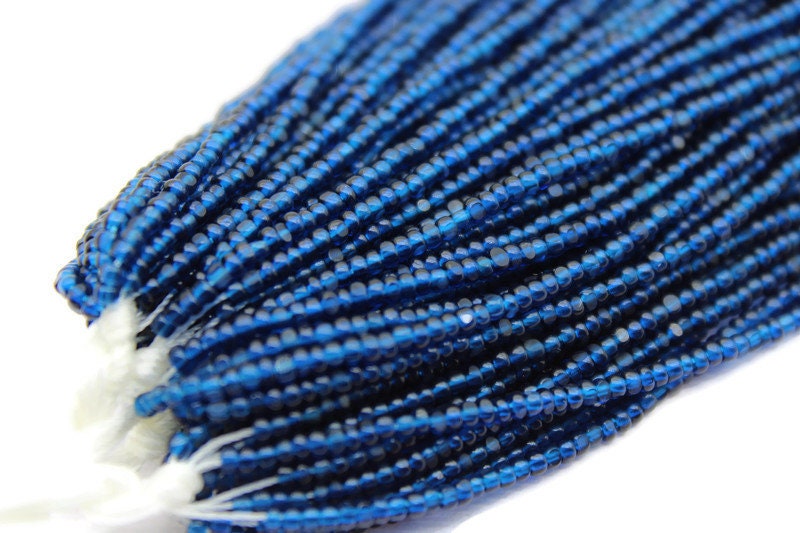 11/0 Charlotte True Cut Beads Tr. Montana blue (2 Perfect Facets) 10/20/50/250/500 Grams, Embroidery Material, Jewelry Supply, Premium True Cuts, 60100