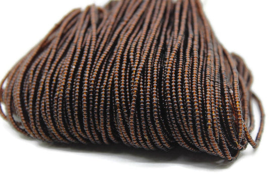 13/0 Charlotte Cut Beads, Tr. Dark Brown, 1/3/5 Hanks, Preciosa Ornella Beads, Embroidery Beads, Craft Supply, Jewelry Findings, 10140.