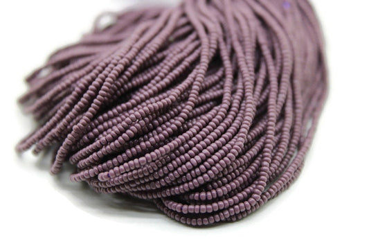 13/0 Charlotte Cut Beads, Purple Opaque, 1/3/5 Hanks, Preciosa Ornella Beads, Embroidery Beads, Craft Supply, Jewelry Findings, 23040.