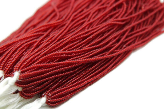 13/0 Charlotte Cut Beads, Tr. Red, 1/3/5 Hanks, Preciosa Ornella Beads, Embroidery Beads, Craft Supply, Jewelry Findings, 90090.