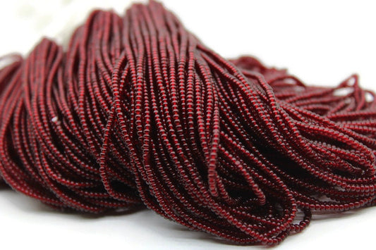 13/0 Charlotte Cut Beads, Tr. Ruby Red, 1/3/5 Hanks, Preciosa Ornella Beads, Embroidery Beads, Craft Supply, Jewelry Findings, 90120.