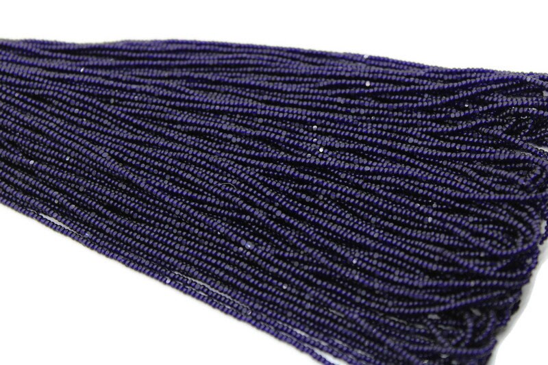 13/0 Charlotte True Cut Beads, Tr. Navy Blue (2 Perfect Facets) 5/10/20/50/250/500 Grams, Embroidery Material, Jewelry Supply, Premium True Cuts, 30110