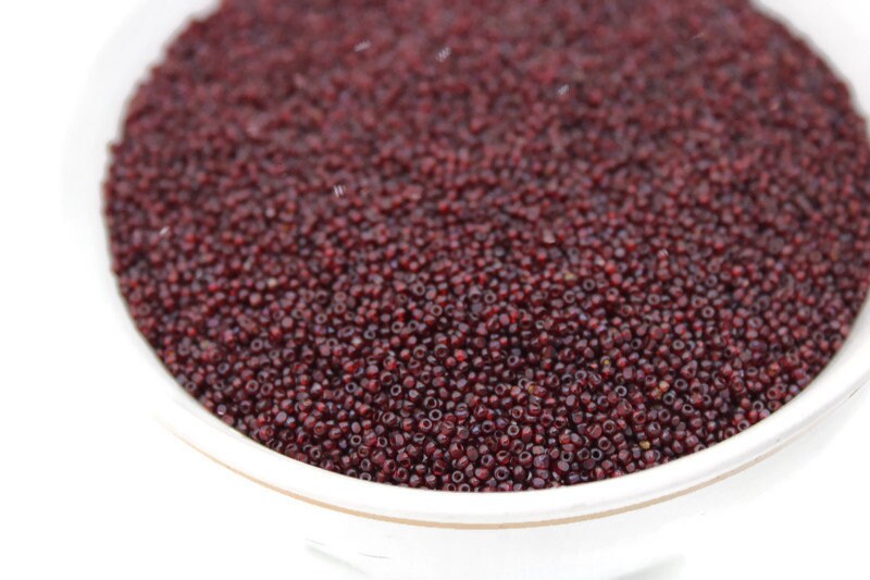 13/0 Charlotte True Cut Beads, Tr. Dark Red (2 Perfect Facets) 5/10/20/50/250/500 Grams, Embroidery Material, Jewelry Supply, Premium True Cuts, 90120