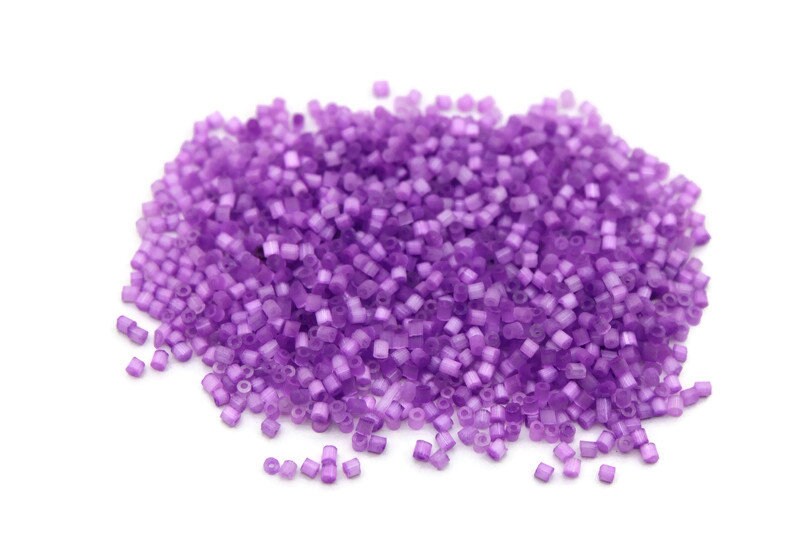 11/0 Hexagon 2 Cut, Lavender Satin, Czech Seed Beads, 20/50/100 Grams Packs, Embroidery making, Jewelry Making. Vintage Beads, 923/10