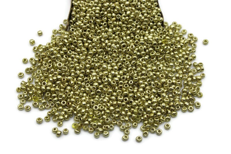 11/0 Seed Beads, Cactus Metallic, 20/50/100 Grams Packs, Embroidery making, Economical Jewelry Making, Indian Seed Beads, Craft Supply, 9009