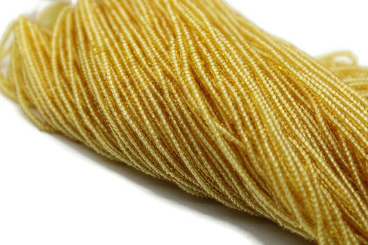 13/0 Charlotte Cut Beads, Tr. Light Gold, 1/3/5 Hanks, Preciosa Ornella Beads, Embroidery Beads, Craft Supply, Jewelry Findings, 10020.