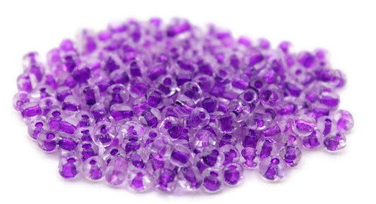 6/0 Seed Beads, Dark Orchid Color-Lined, 20/50/100 Grams Packs, Embroidery Beads, Jewelry Beads, Craft Supply, Rondelle Beads, Seed Beads, 213/8.