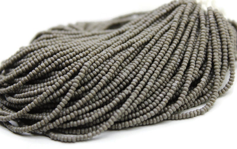 13/0 Charlotte True Cut Beads, Opaque Gray (2 Perfect Facets) 5/10/20/50/250/500 Grams, Embroidery Material, Jewelry Supply, Premium True Cuts, 43020