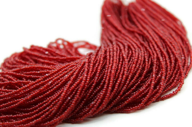 13/0 Charlotte True Cut Beads, Red Transparent (2 Perfect Facets) 5/10/20/50/250/500 Grams, Embroidery Material, Jewelry Supply, Premium True Cuts, 90090