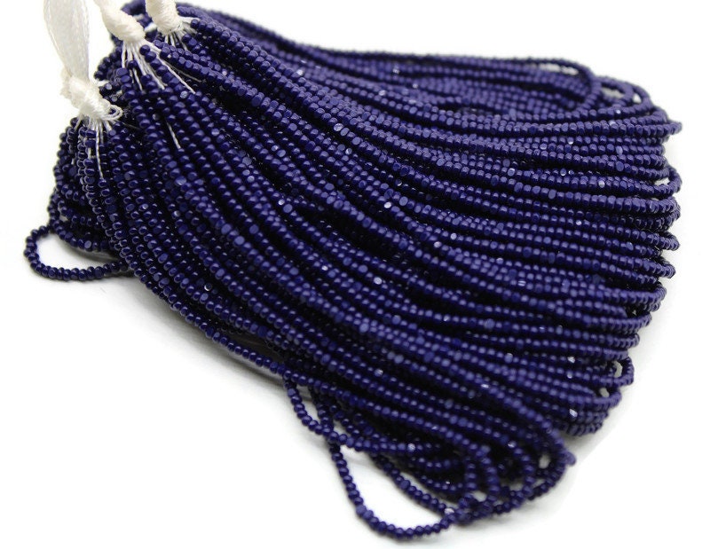 13/0 Charlotte True Cut Beads, Opaque Navy Blue (2 Perfect Facets) 5/10/20/50/250/500 Grams, Embroidery Material, Jewelry Supply, Premium True Cuts, 33070