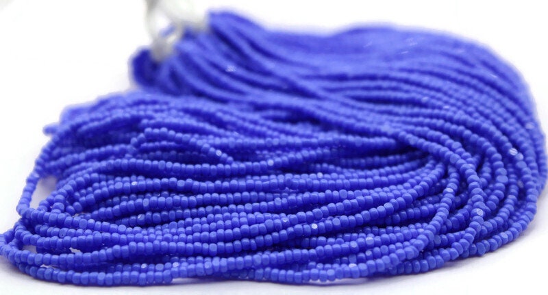 11/0 Charlotte true Cut Beads Royal Blue Opaque (2 Perfect Facets) 10/20/50/250/500 Grams. Embroidery, Jewelry Material, Premium True Cuts, 33040