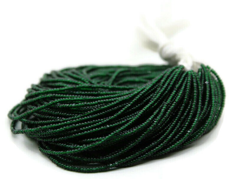 13/0 Charlotte True Cut Beads, Tr. Bottle Green (2 Perfect Facets) 5/10/20/50/250/500 Grams, Embroidery Material, Jewelry Supply, Premium True Cuts, 50150