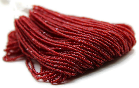 13/0 Charlotte True Cut Beads, Red Transparent (2 Perfect Facets) 5/10/20/50/250/500 Grams, Embroidery Material, Jewelry Supply, Premium True Cuts, 90090