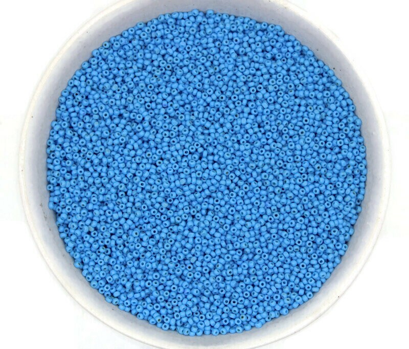 11/0 Charlotte true Cut Beads Arabian Blue Opaque (2 Perfect Facets) 10/20/50/250/500 Grams. Embroidery, Jewelry Material, Premium True Cuts, 63020