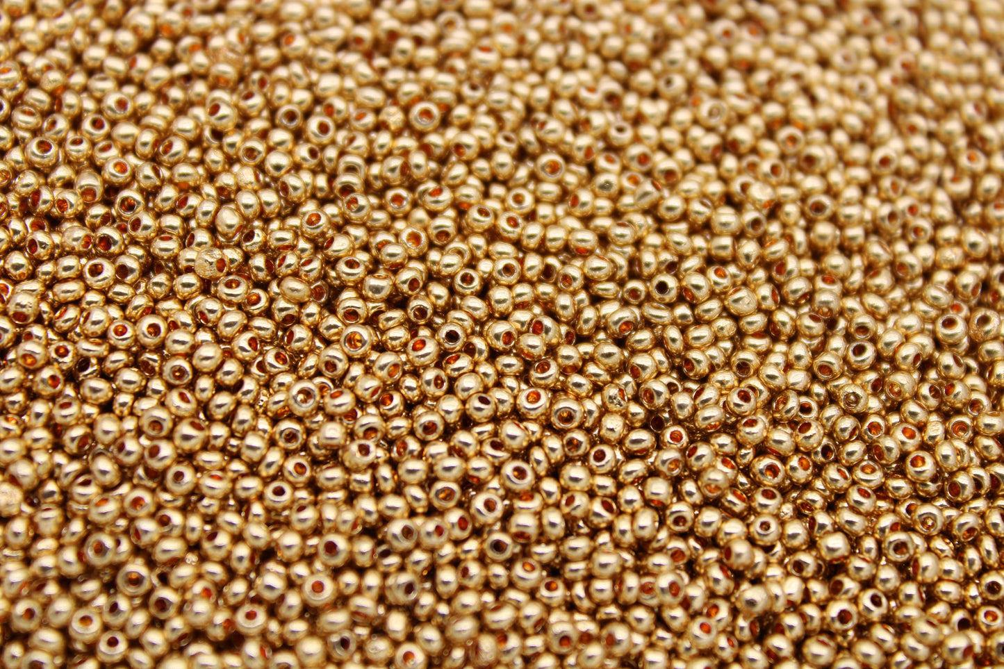 11/0 Uni Gold Metallic Seed Beads, Taiwan Seed Beads, 20/50/100 Grams Packs, Embroidery Beads, Jewelry Findings, Premium Quality Seed Beads