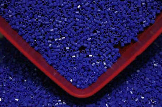 Miyuki Hexagon 2 Cut, 15/0, Cobalt Blue Opaque, Japanese Seed Beads, 10/20/50 Grams, Hex Beads, Miyuki Glass Beads, Embroidery Material, 414/S20