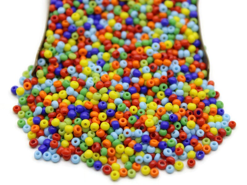 11/0 Czech Seed Beads, Mix Colors, 20/50/100 Grams Packs, Czech Beads, Embroidery Beads, Jewelry Beads, Craft Supply