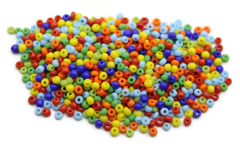 11/0 Czech Seed Beads, Mix Colors, 20/50/100 Grams Packs, Czech Beads, Embroidery Beads, Jewelry Beads, Craft Supply