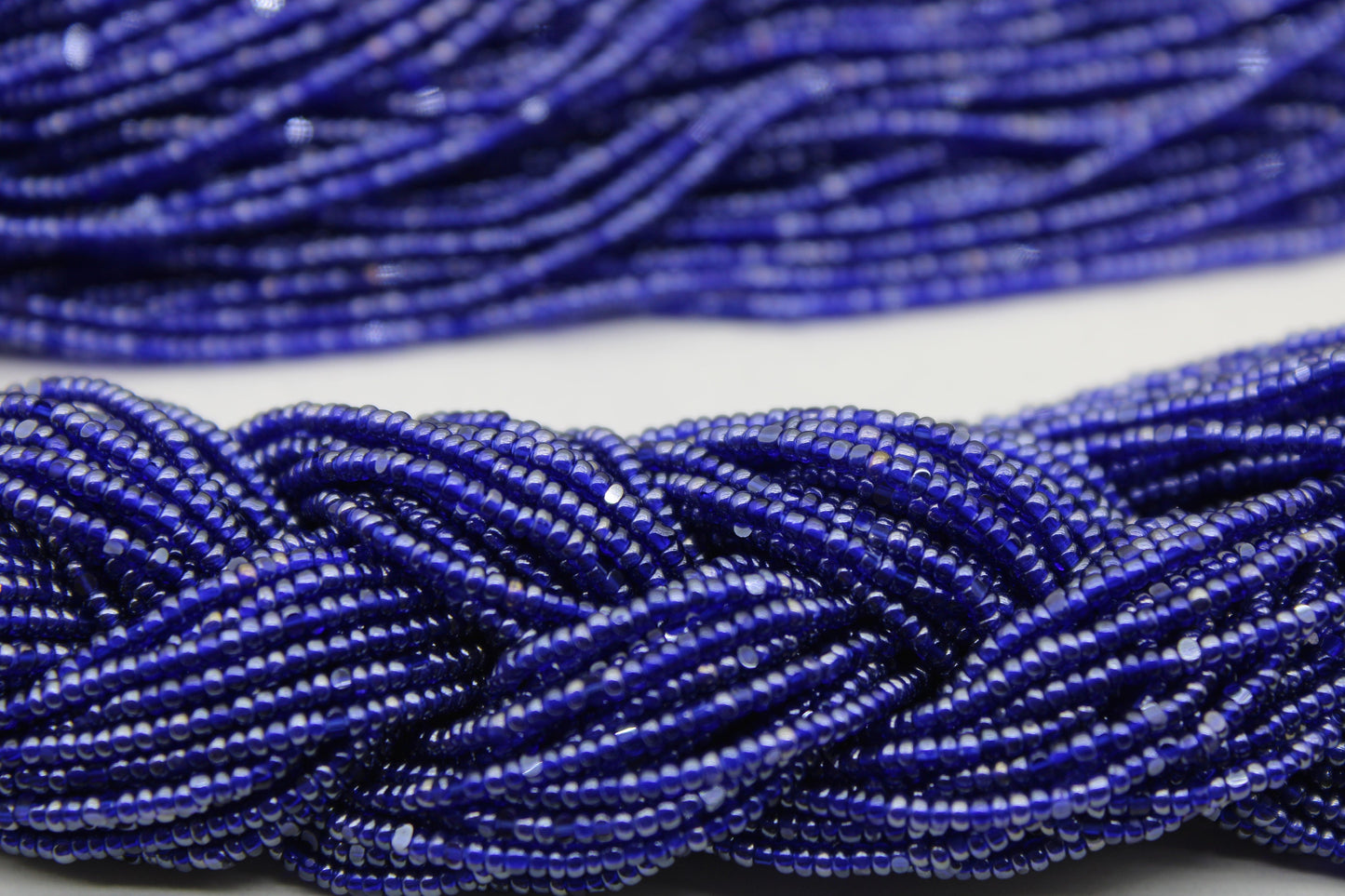 13/0 Charlotte Cut Beads, Tr. Sapphire Luster, 1/3/5 Hanks, Preciosa Ornella Beads, Embroidery Beads, Craft Supply, Jewelry Findings, 38060.