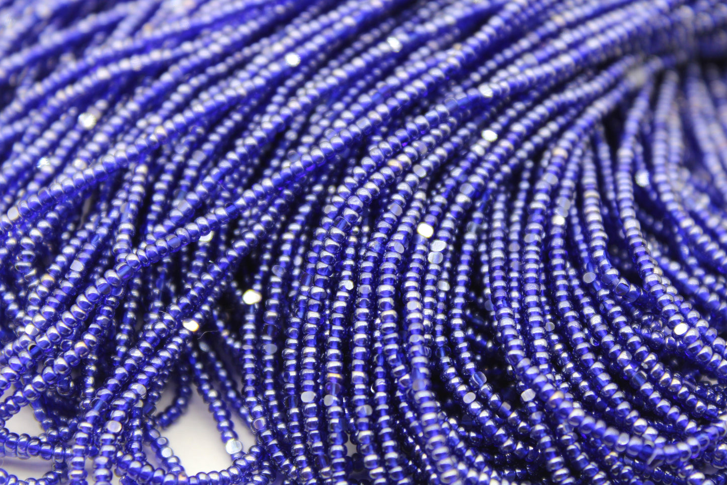 13/0 Charlotte Cut Beads, Tr. Sapphire Luster, 1/3/5 Hanks, Preciosa Ornella Beads, Embroidery Beads, Craft Supply, Jewelry Findings, 38060.