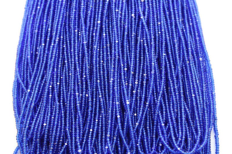 13/0 Charlotte Cut Beads, Tr. Light Sapphire with Silver Gleams. 1/3/5 Hanks, Preciosa Ornella Beads, Embroidery Beads, Craft Supply, Findings, 30080.