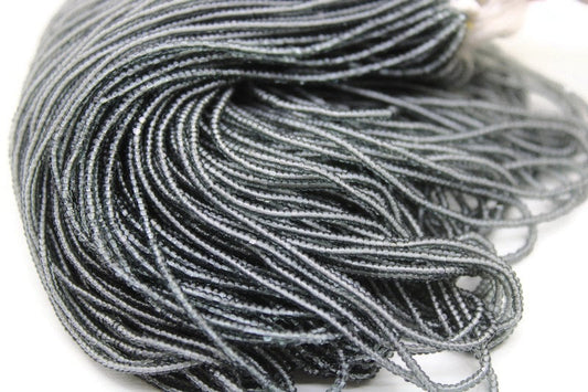 13/0 Charlotte Cut Beads, Gray Transparent, 1/3/5 Hanks, Preciosa Ornella Beads, Embroidery Beads, Craft Supply, Jewelry Findings, 40010.